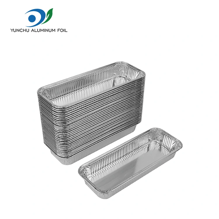 ภาชนะอลูมิเนียมฟอยล์อลูมิเนียมเป็นรูปสี่เหลี่ยมผืนผ้า ภาชนะอลูมิเนียมฟอยล์อลูมิเนียมเป็นรูปสี่เหลี่ยมผืนผ้า