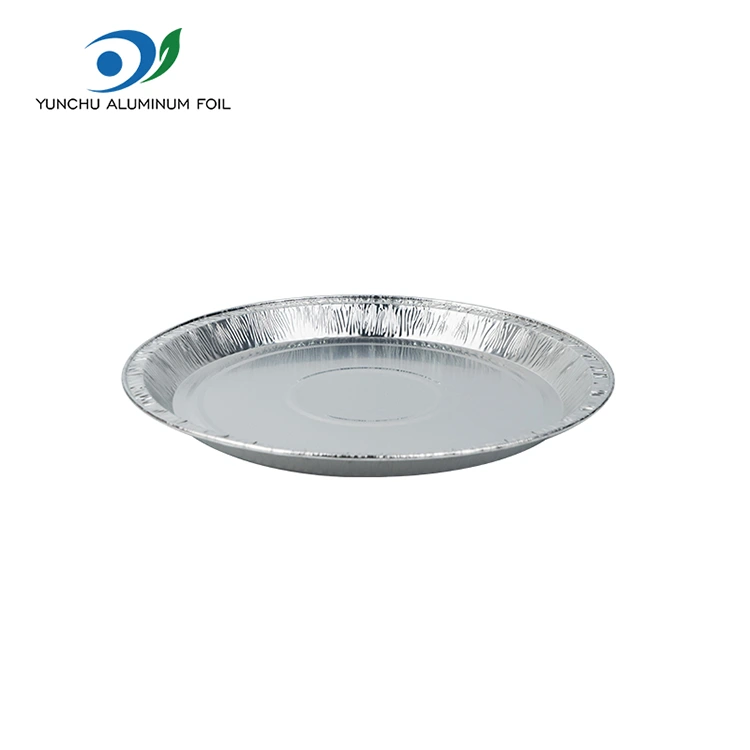 ภาชนะอลูมิเนียมฟอยล์สีเงิน 10 นิ้ว