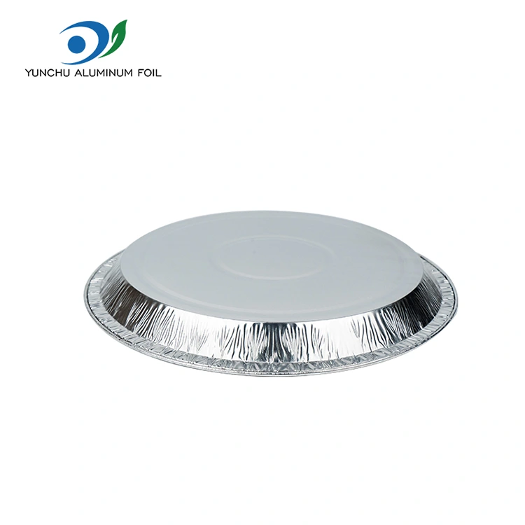 ภาชนะอลูมิเนียมฟอยล์สีเงิน 10 นิ้ว