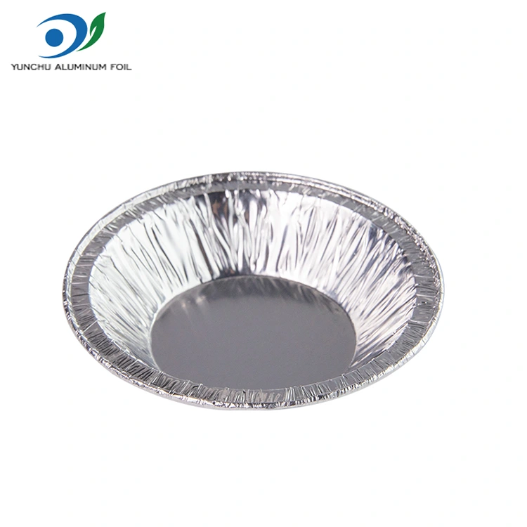 ถาดทาร์ตถาดอลูมิเนียมฟอยล์ซิลเวอร์ซิลเวอร์ภาชนะบรรจุอาหาร