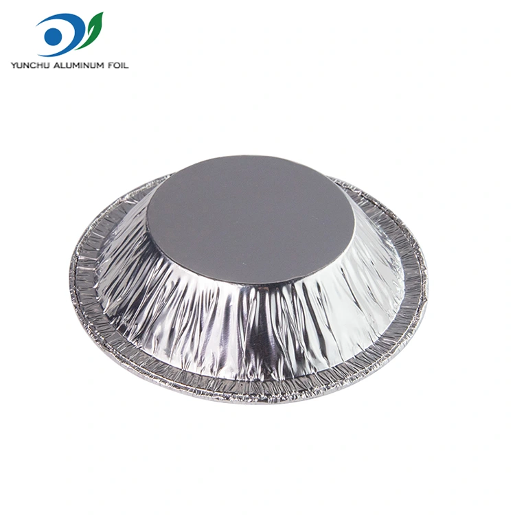 ถาดทาร์ตถาดอลูมิเนียมฟอยล์ซิลเวอร์ซิลเวอร์ภาชนะบรรจุอาหาร