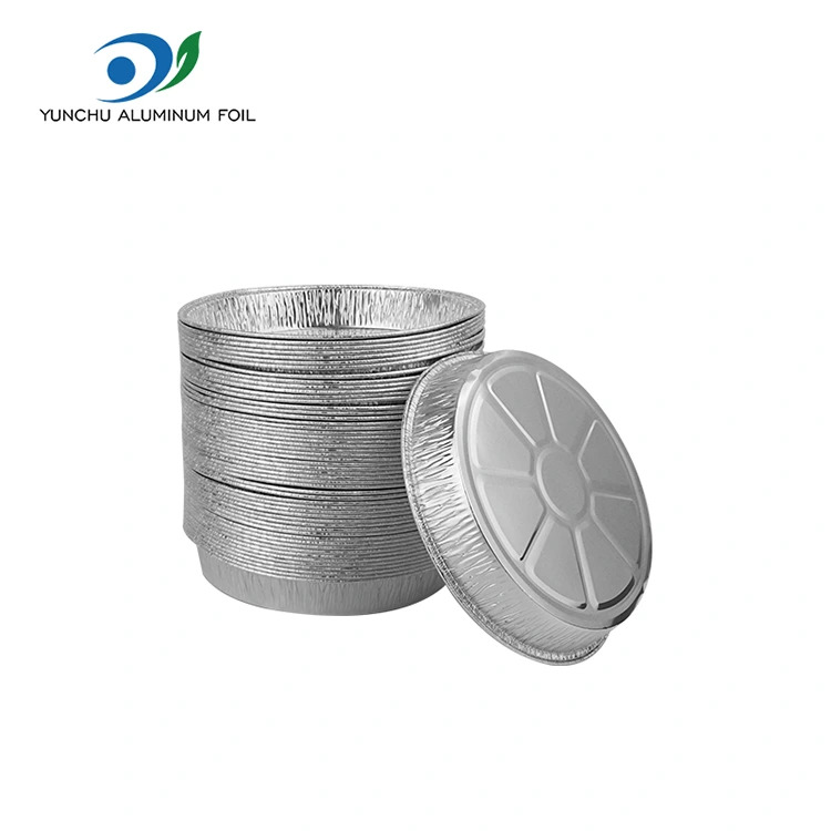 พิซซ่าริ้วรอย 7 นิ้วกระทะซิลเวอร์อลูมิเนียมฟอยล์ภาชนะบรรจุ พิซซ่าริ้วรอย 7 นิ้วกระทะซิลเวอร์อลูมิเนียมฟอยล์ภาชนะบรรจุ