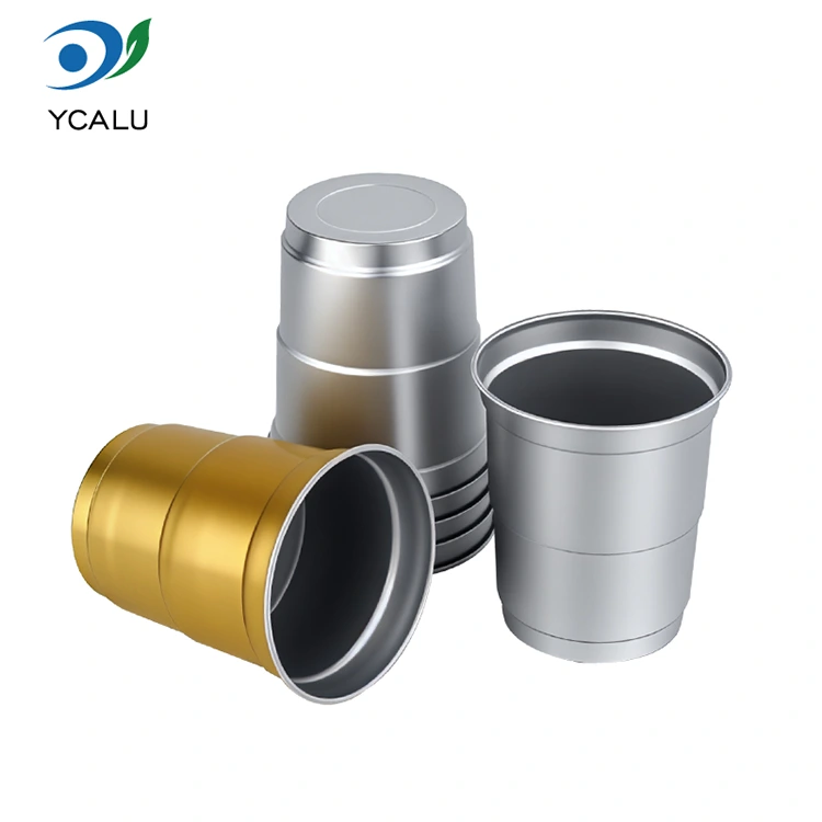 ถ้วยเครื่องดื่มอลูมิเนียมแบบใช้แล้วทิ้งขนาด 9 ออนซ์