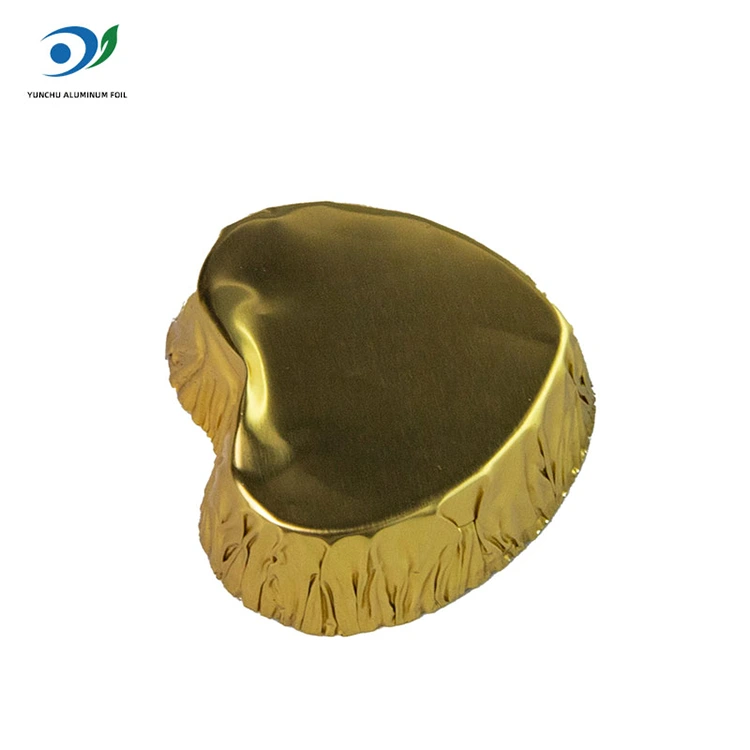 ตู้เก็บอาหารอลูมิเนียมฟอยล์ขนาดเล็กรูปหัวใจ