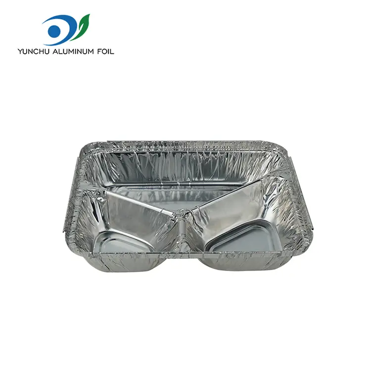 Special-shaped takeaway silver aluminum foil containers