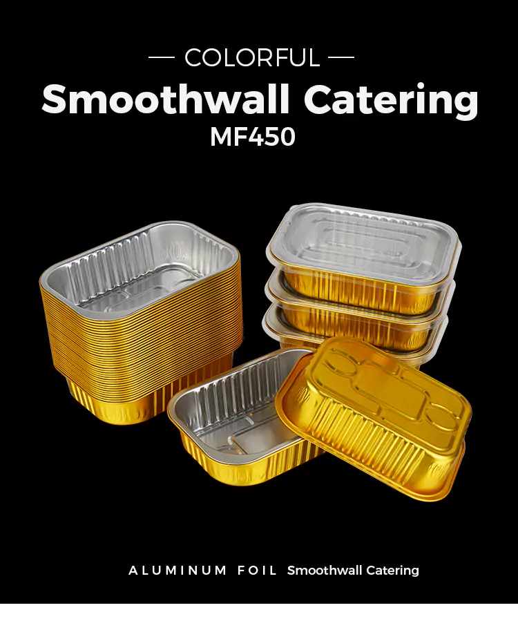 Food Grade Square Foil Trays For Catering And Delivery Service