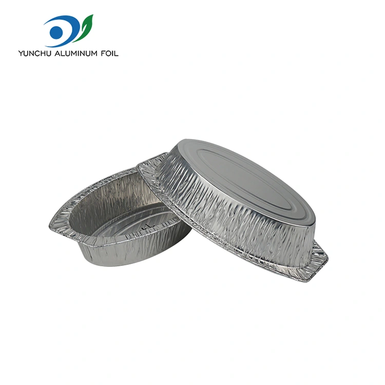 ภาชนะอลูมิเนียมฟอยล์สีซิลเวอร์