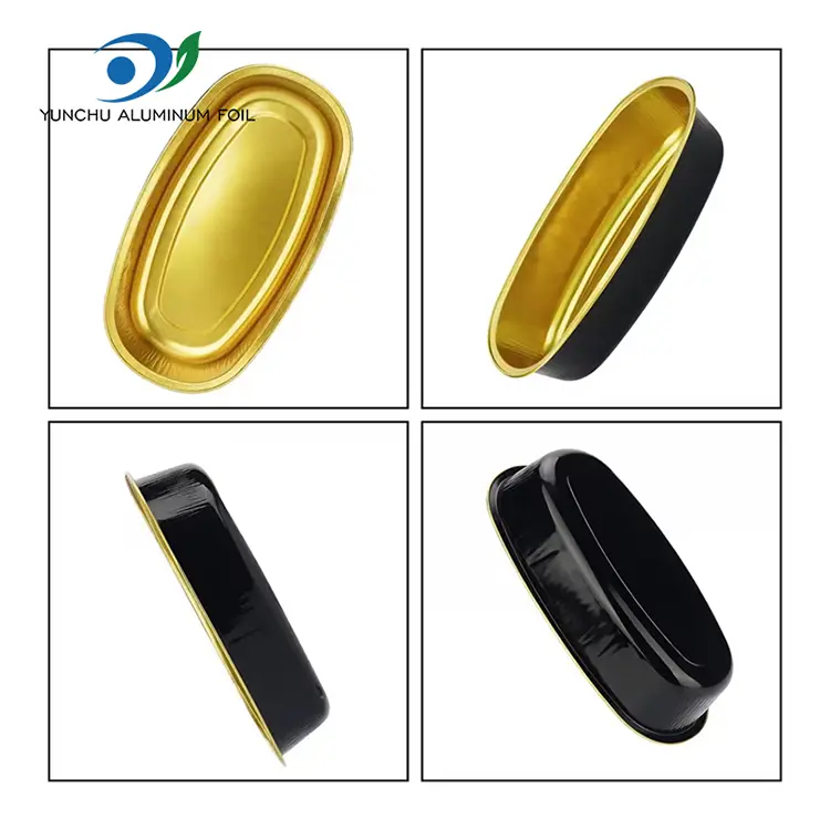 สีโอวัล Smoothwall อลูมิเนียมฟอยล์ภาชนะบรรจุ