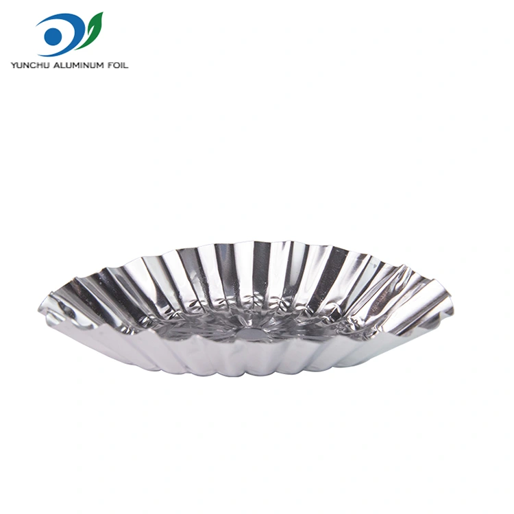 คัสตาร์ดลูกไม้รูปไข่ทาร์ตซิลเวอร์อลูมิเนียมฟอยล์อาหารภาชนะบรรจุอาหาร