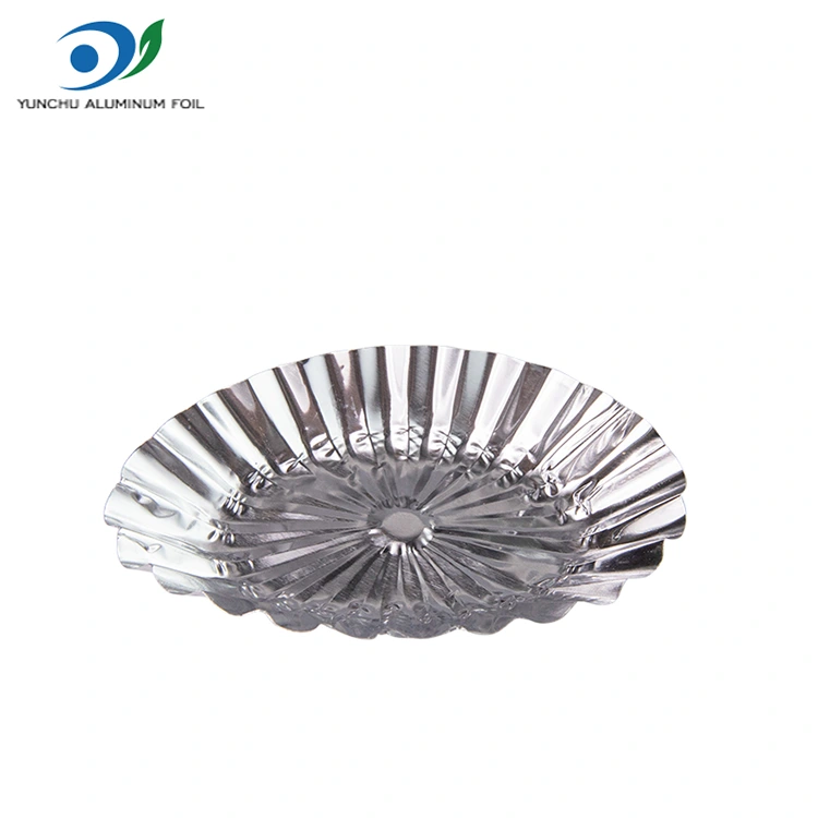 คัสตาร์ดลูกไม้รูปไข่ทาร์ตซิลเวอร์อลูมิเนียมฟอยล์อาหารภาชนะบรรจุอาหาร