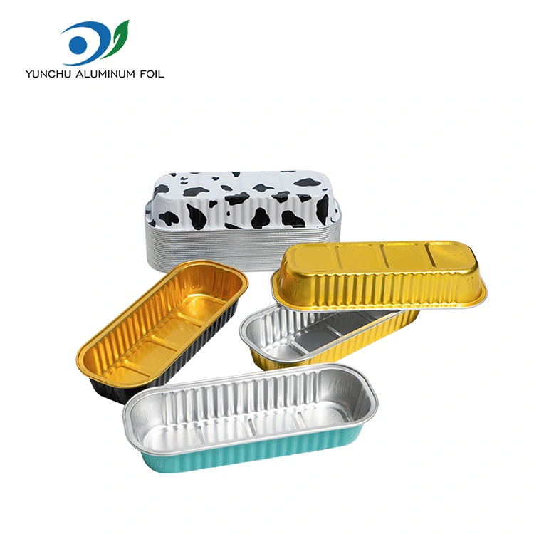 เค้กอบแบบสี่เหลี่ยมผืนผ้าภาชนะอลูมิเนียมฟอยล์ Smoothwall เค้กอบแบบสี่เหลี่ยมผืนผ้าภาชนะอลูมิเนียมฟอยล์ Smoothwall