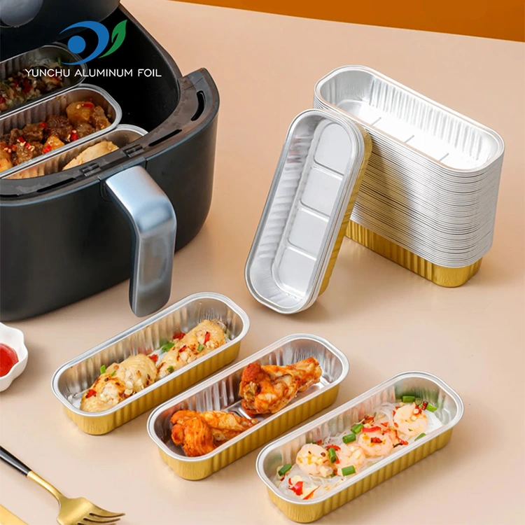 เค้กอบแบบสี่เหลี่ยมผืนผ้าภาชนะอลูมิเนียมฟอยล์ Smoothwall