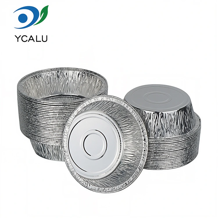 ภาชนะบรรจุอาหารฟอยล์อลูมิเนียมสีเงินแบบใช้แล้วทิ้งบาร์บีคิวทอดอากาศ