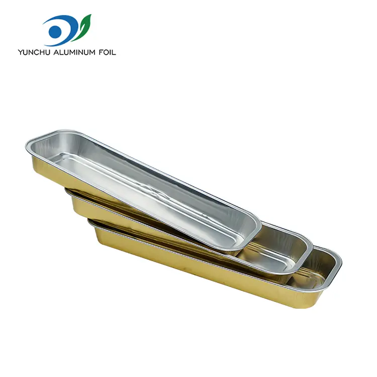 ขนมปังรูปสี่เหลี่ยมผืนผ้าอลูมิเนียมฟอยล์เรียบ