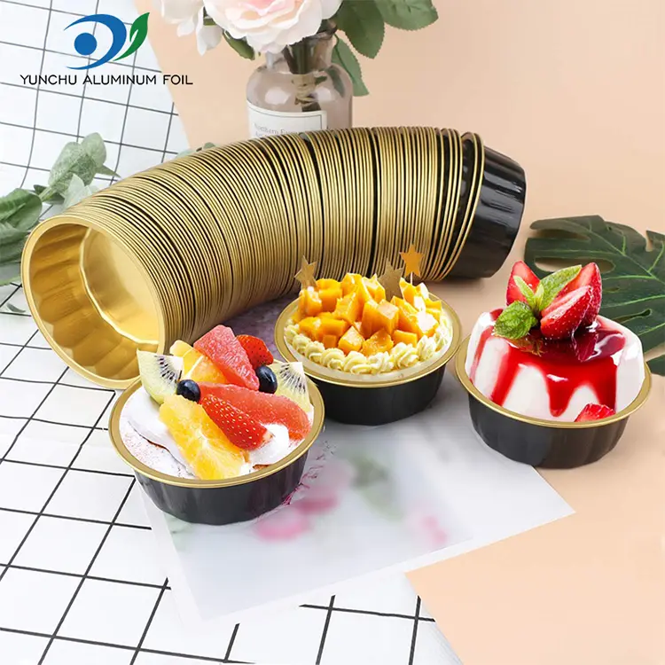 ชามกลมสำหรับขนมอลูมิเนียมฟอยล์ Smoothwall Smoothwall