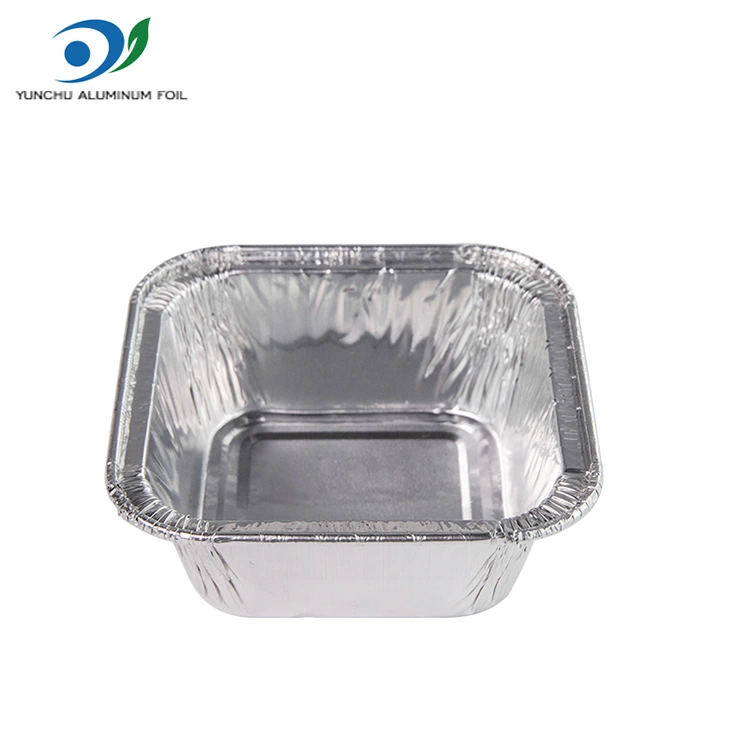 สแควร์แอร์สแควร์ซิลเวอร์ซิลเวอร์อลูมิเนียมฟอยล์ภาชนะบรรจุ