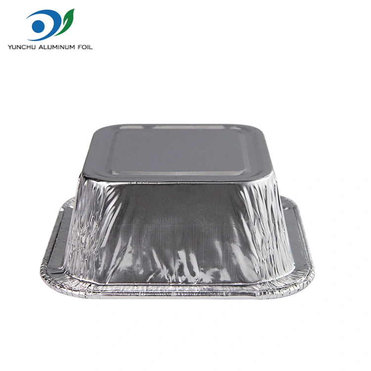 สแควร์แอร์สแควร์ซิลเวอร์ซิลเวอร์อลูมิเนียมฟอยล์ภาชนะบรรจุ