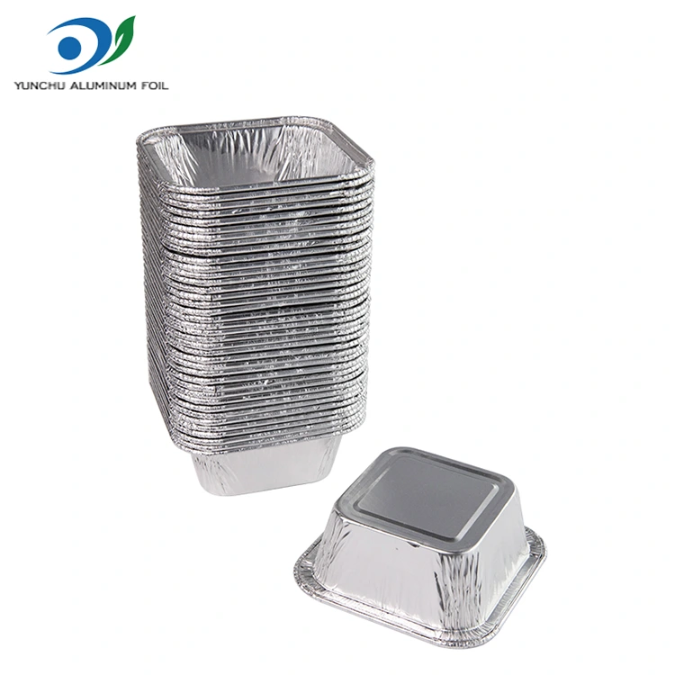 สแควร์แอร์สแควร์ซิลเวอร์ซิลเวอร์อลูมิเนียมฟอยล์ภาชนะบรรจุ