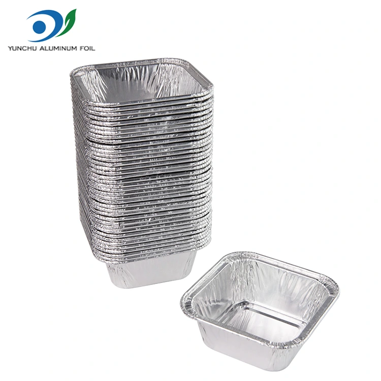 สแควร์แอร์สแควร์ซิลเวอร์ซิลเวอร์อลูมิเนียมฟอยล์ภาชนะบรรจุ