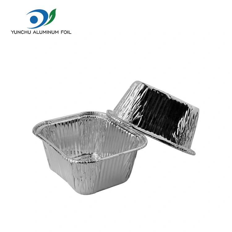 แผ่นรองอบสแควร์ผัดอากาศอลูมิเนียมฟอยล์ซิลเวอร์