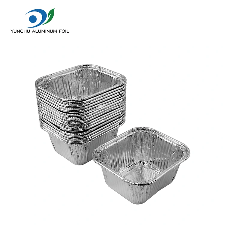 แผ่นรองอบสแควร์ผัดอากาศอลูมิเนียมฟอยล์ซิลเวอร์