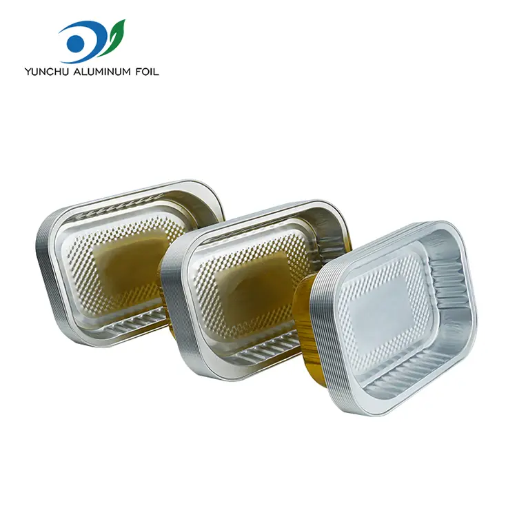 การรับประทานอาหารสี่เหลี่ยมจัตุรัสการรับประทานอาหารอลูมิเนียมฟอยล์สีทอง