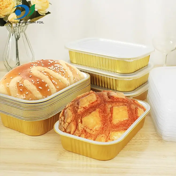 การรับประทานอาหารสี่เหลี่ยมจัตุรัสการรับประทานอาหารอลูมิเนียมฟอยล์สีทอง