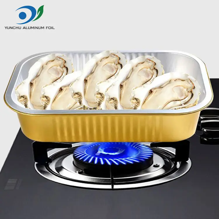 การรับประทานอาหารสี่เหลี่ยมจัตุรัสการรับประทานอาหารอลูมิเนียมฟอยล์สีทอง